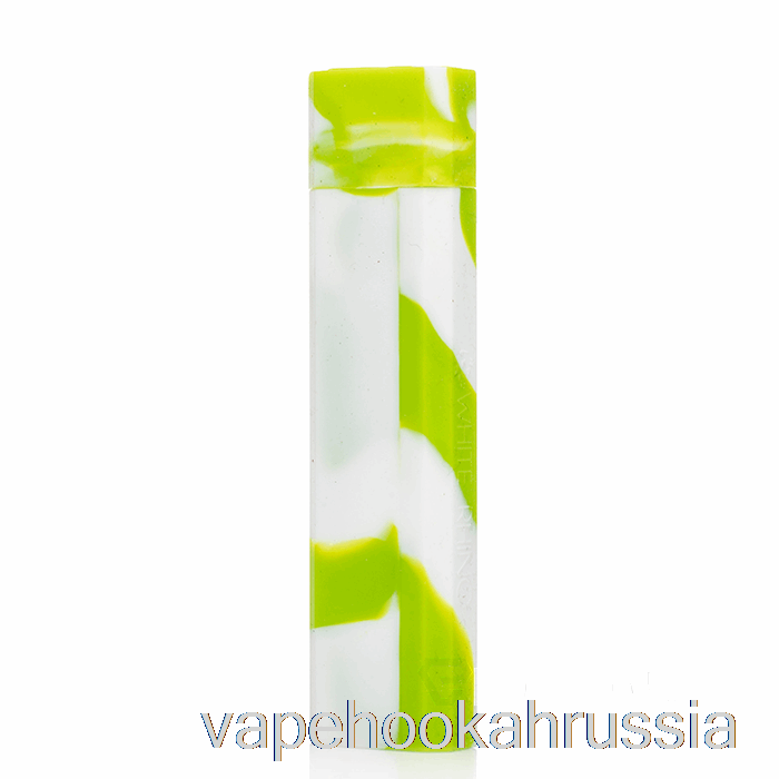 Vape россия белый носорог силиконовый мазок [кварц] зеленый белый (уф-свечение)